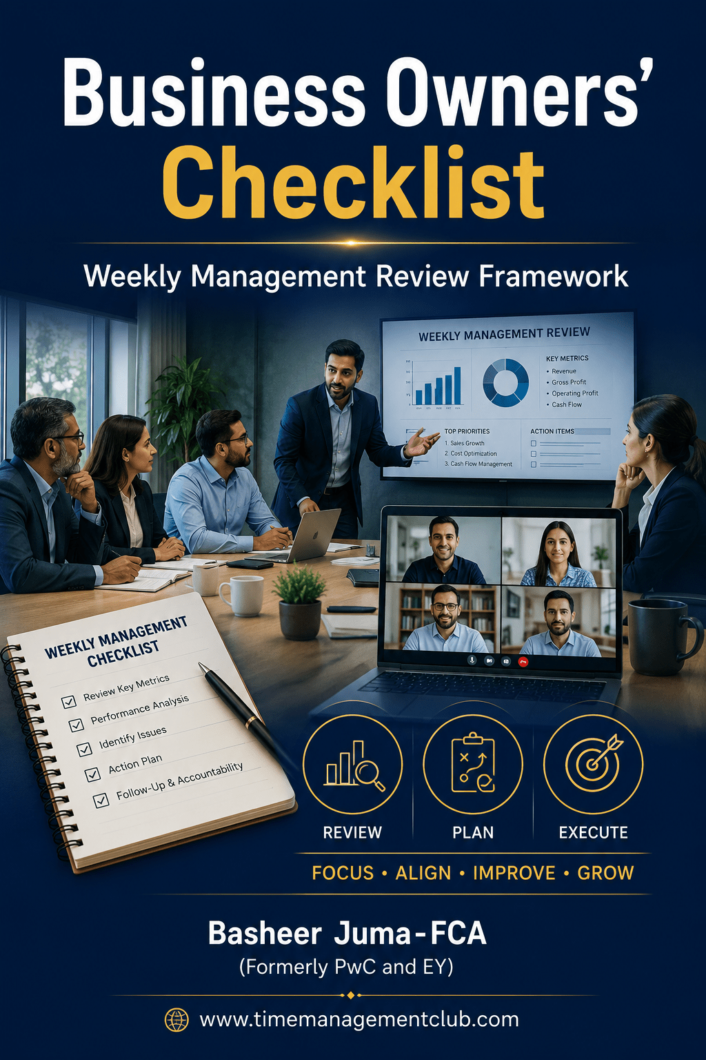 How to conduct periodical business meetings physically and virtually.